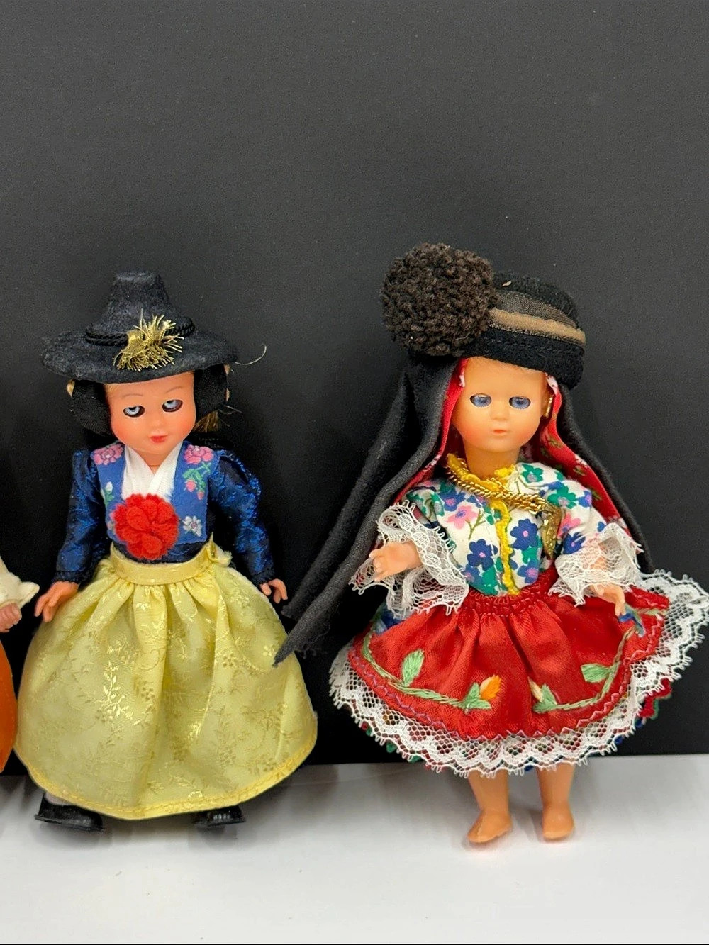 Vintage International Folk Costume Dolls Lot of 4 – 6” Souvenir Collectibles - Picture 3 of 5
